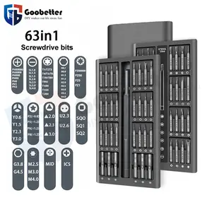 Magnetic Precision Screwdriver Kit (26-in-1 to 63-in-1) - Multi-Function Repair Tools for Mobile Phones, Electronics, Ideal Father's Day Gift for Dads