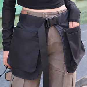 Adjustable Multi-Pocket Waterproof Waist Bag with Zipper, Unique Design, Sport Outdoor Garden Picking Multifunctional Belt Apron, Zipper Fanny Pack