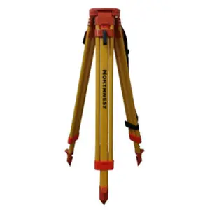 Northwest Instrument  Contractors Flat Head Quick Clamp Powder Coated Tripod, Yellow