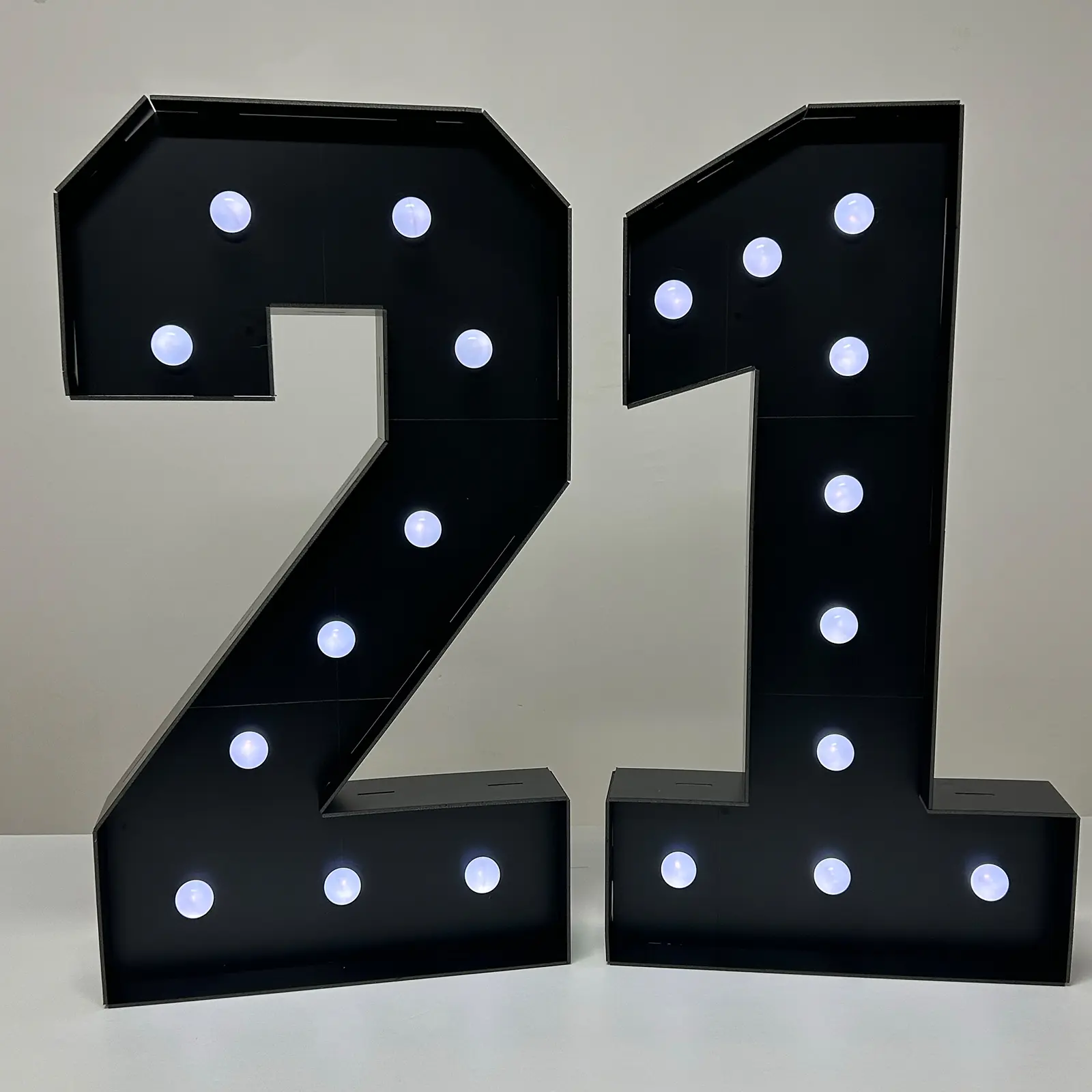 3FT Light up Numbers 0-9 Marquee, Black Mosaic Numbers for Birthday, Party Event Props, Giant Number with Light Frame Cardboard Foam Board Kit Graduation, Anniversary Party Decorations & Supplies, Hs Graduation Gifts, Bachelor Party Gift