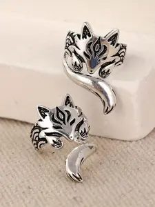 Vintage Fox Design Animal Theme Ear Cuff, Fashionable Earrings for Women & Girls, Trendy All-match & Exquisite Jewelry for Birthday Gift