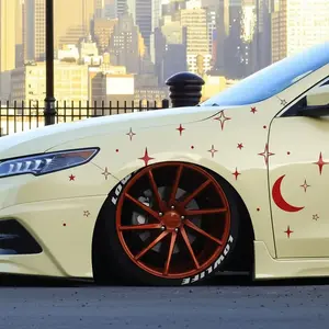 Stars Moon Universe Sticker Set, Vibrant Vinyl Decals with Celestial Patterns, Easy to Apply, Truck Accessories, Perfect for Car and Truck Decor