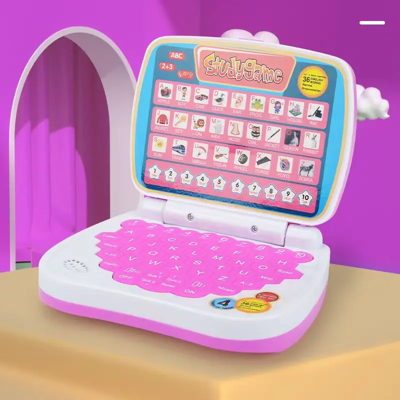 Simulation Laptop Learning Machine, Learning Tool, 1 Box Language Learning Toy, Educational Toy for Kids, Kindergarten Boy, Gift for Boys & Girls, Word Learning Machine