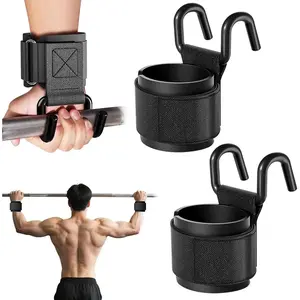 Wrist Support Hook Grip Hook Trainer Adjustable Hooks for Men Women Gym Lifting Straps for Pull Ups Deadlifts Strength Training Fitness