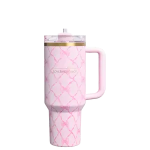 Baby Bow Pink Peppermint Tumbler, LoveShackFancy Collab