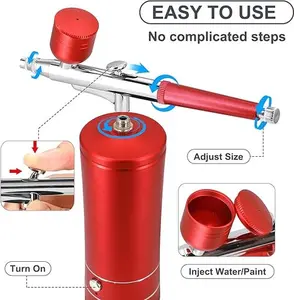 Set Airbrush Paint Sprayer with Accessories, Nail Art Tattoo Craft Cake Nano Fog Mist Sprayer, Paint Sprayer, Airbrush Paint Spray Tools