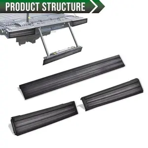 Fit For 2009-2014 Ford F150 Flexible Flex Step Tailgate Molding Trim Black New