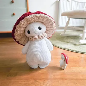 Mushroom Crochet Plush – Whimsical Woodland Buddy for All Ages!