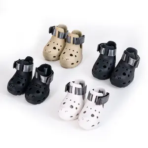 Perforated Multi-Size Dog Sandals, Breathable Soft-Sole Pet Paw Protectors for Spring & Summer, Outdoor Shoes for Walks and Playtime,summervibes