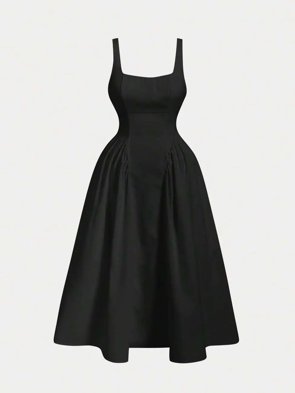 Plus Size Women's Sky Blue Summer Elegant Formal Spaghetti Strap Dress,Bow Back Decor,Backless Long Graduation Corset Dress,Brunch Outfits Flowy Dress