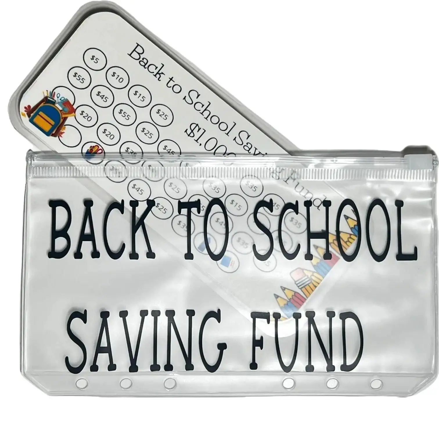 Back to school Saving, budgeting tools, savings fund, A6 binder cash envelopes
