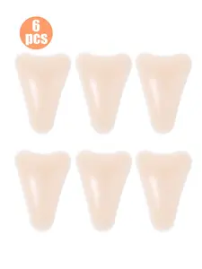 3/6 Pcs Invisible Self-Adhesive Silicone Pads, Reusable, Smooth Surface, Ideal for Bras and Shapewear, Comfortable and Discreet