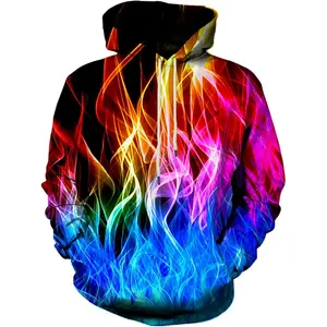 Unisex Realistic 3D Print Galaxy Pullover Hooded Sweatshirt Hoodies with Big PocketsGift