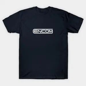 Encom Premium Cotton T-Shirt Retro Style For Tech S Cotton Fit