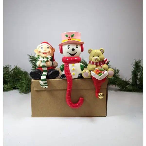 Vintage Plastic Christmas Stocking Hanger