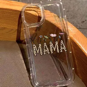 Leopard-print Letter Pattern Phone Case, Anti-drop Cellphone Protective Case, All-inclusive Mobile Phone Cover for iPhone 11 12 13 14 15 Pro Max