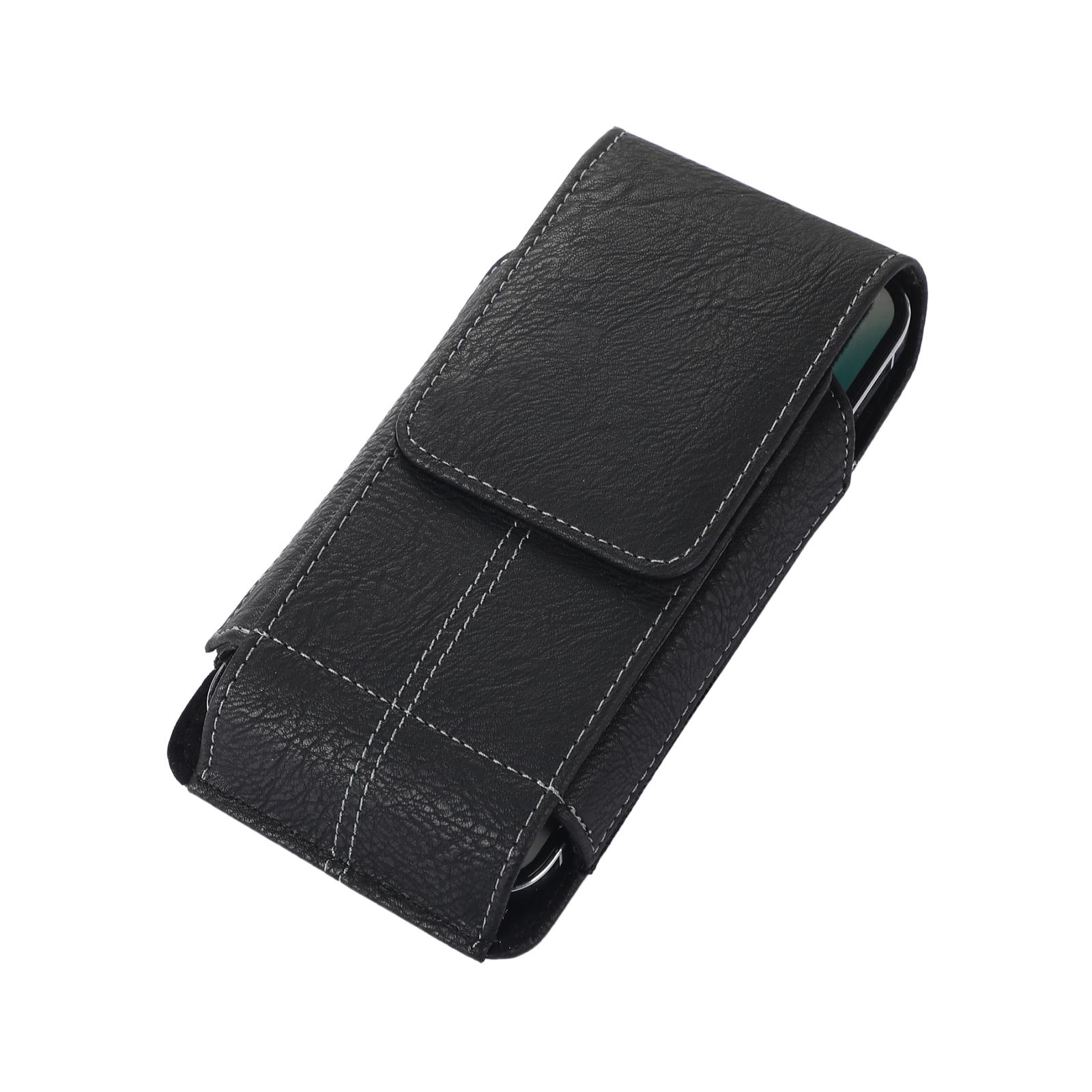 Cell Phone Holster Pouch PU Leather For Man 360°Belt Clip Card Slot Strong Magnet Carrying Perfect For Outdoor Daily Use For iPhone17/16 Pro Max/Samsung S25 Ultra/Google Pixel
