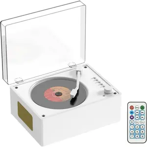 Portable CD Player with  5.3, Hi-Fi Speakers,3.5mm AUX, USB Playback Retro CD Player for (White)