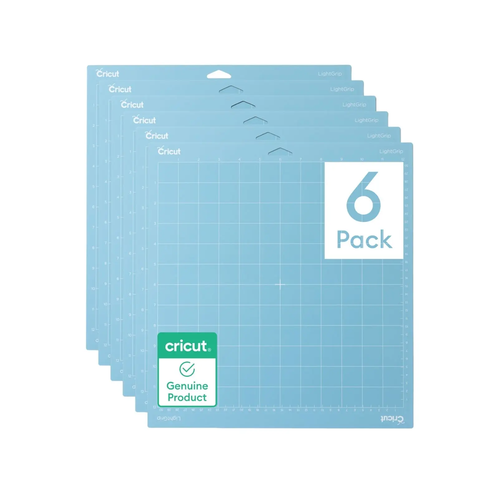 Cricut Light Grip Machine Mat - 12 in x 12 in (6 ct)