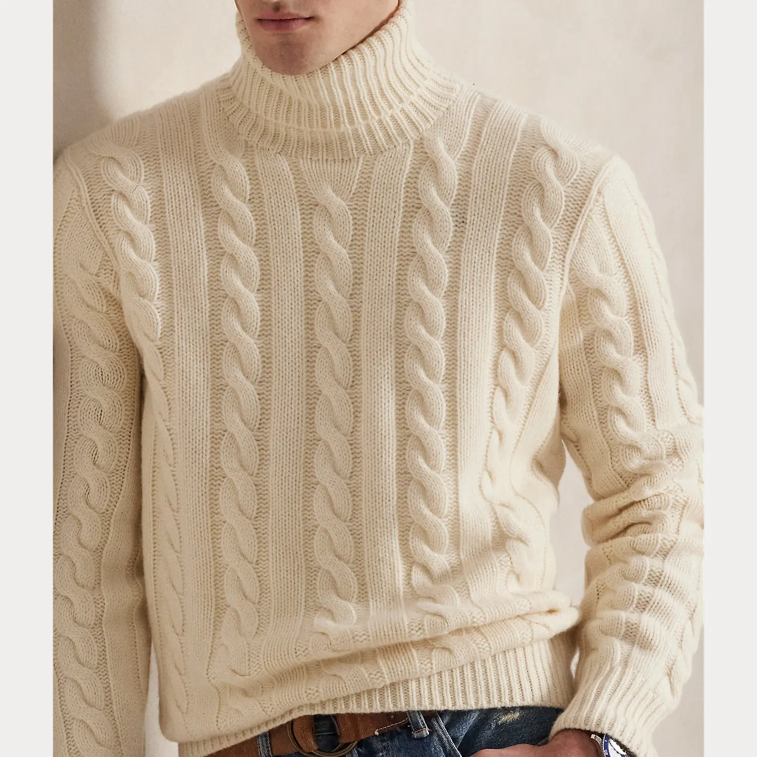 Polo Ralph Lauren - Cable-Knit Wool-Cashmere Sweater Polo Ralph Lauren - Cable-Knit Wool-Cashmere Sweater