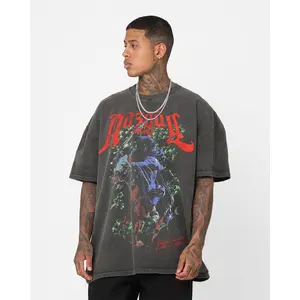 73Studio X The Lord Of The Rings Nazgul Heavyweight Vintage T-Shirt Black Wash