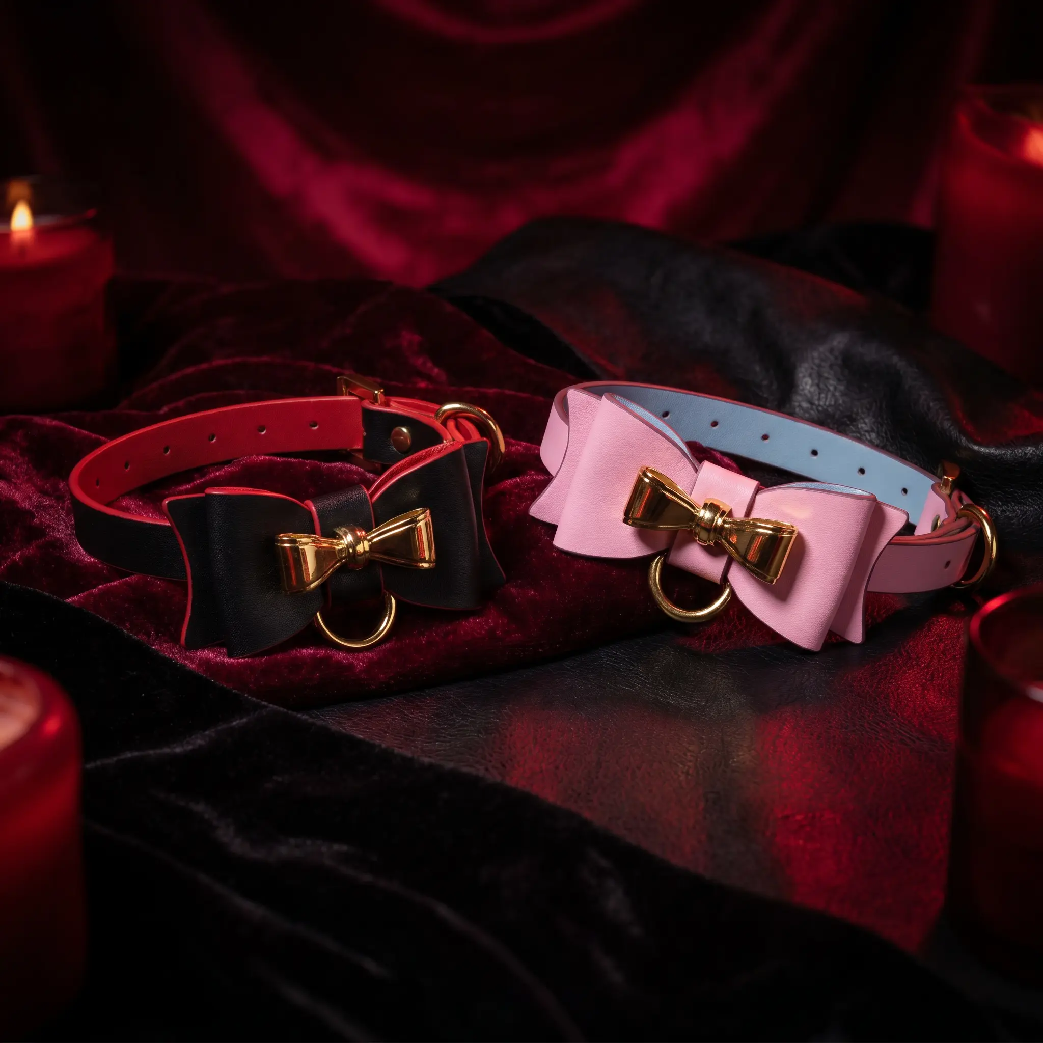 Unisex Adjustable Custom Engraved PU Leather Bow Choker - Retro Gothic Party Cosplay Costume Collar Necklace, Festive Accessory, Valentine's Day Gift