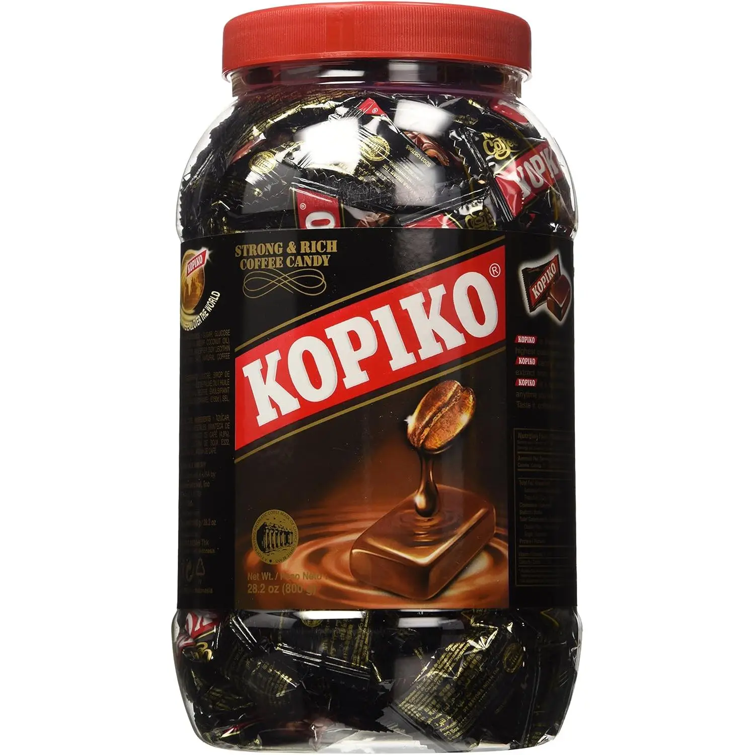 Kopiko Coffee Candy – Bold-Tasty Hard Candy from Indonesia with Real Coffee Extract – A Satisfying Boost for On-the-Go Energy (28.2oz Jar)
