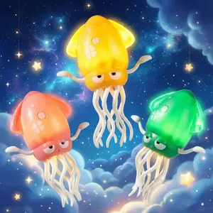 Dancing Funny Squid Toy for Kids - Music, Lights & Fun Movements - Sensory Development - Perfect Gift - Inductive Obstacle Avoidance