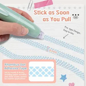 Double Sided Tape, 4 Counts/set Permanent Adhesive Tape Dispenser, Tape Roller for Scrapbooking, Crafts and Art Projects