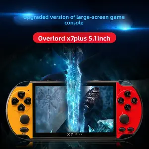 Retro Handheld Gaming Console x7 Plus, 8G Storage, Dual Joysticks, 5.1in High-Def Large Display Video Game Handheld Device