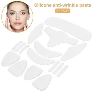 16pcs Reusable Silicone Patches Anti Pads Silicone Wrinkle Removal Sticker Face Forehead Neck Eye Sticker Skin Care Patch