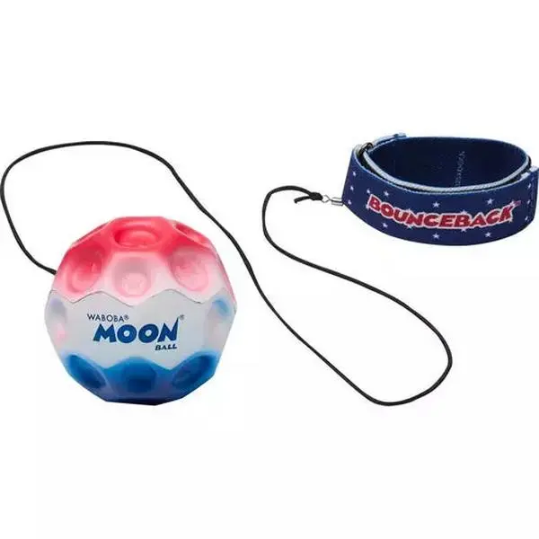Waboba Bounceback Moon Ball - Stars & Stripes USA