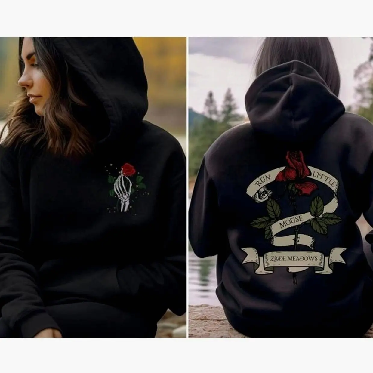 Zade Meadows Haunting Adeline Sweatshirt, Run Little Mouse Women's Sweatshirt, Zade meadows Hoodie,Dark Romance merch, smut haunting Adeline Sweatshirt -graphic  3JJ