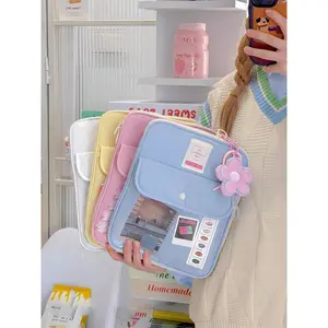 Korean Cute Laptop Sleeve Bag 13.3 14 14.5 Inch For Macbook Air Pro Dell Samsung LG Huawei Ipad 9.7-11 Inch Tablet Pouch