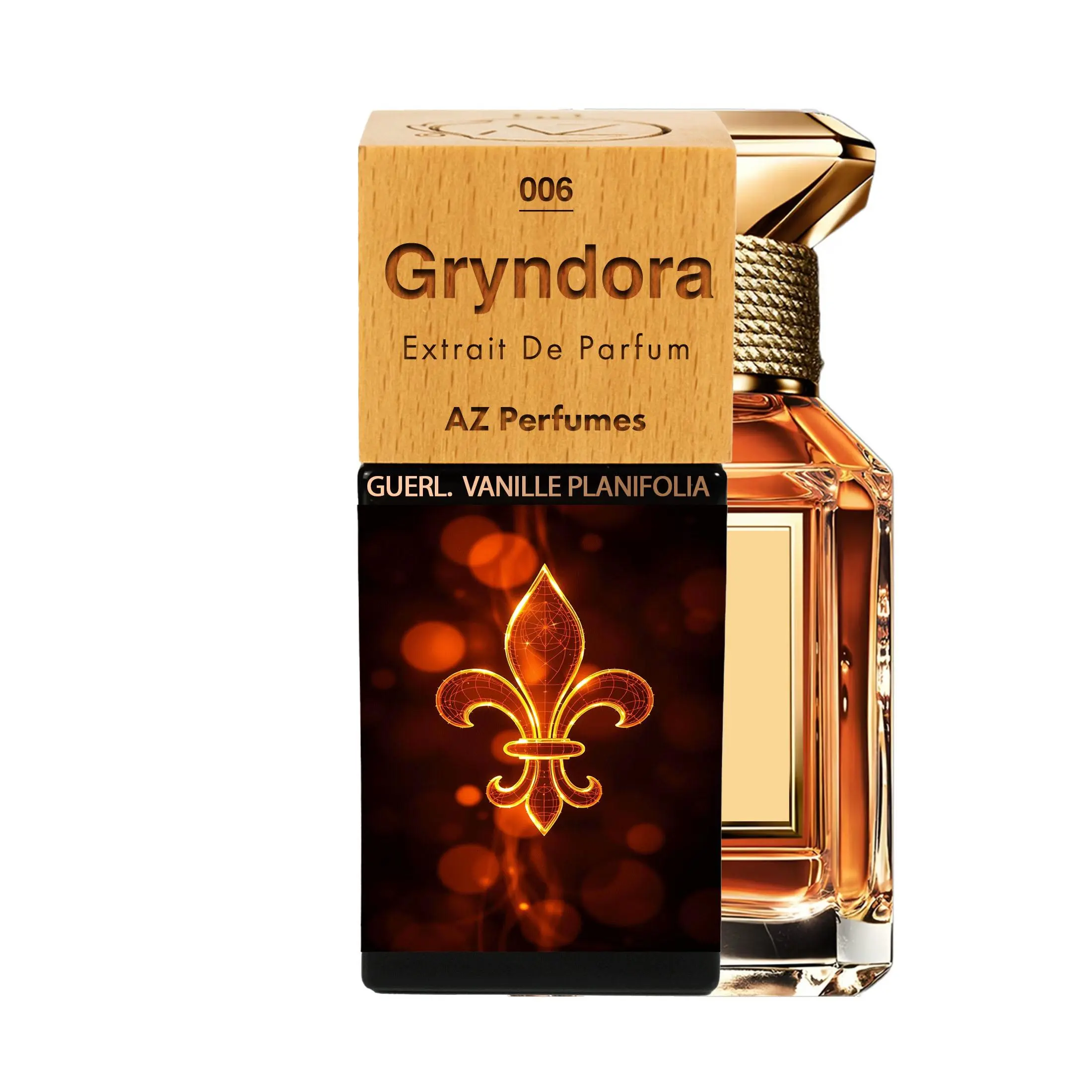 Gryndora N°06 | Unisex | Az | Extrait De Parfum | Vanilla Planifolia Tincture, Spicy Notes, Opopanine, Musk, Amber.
