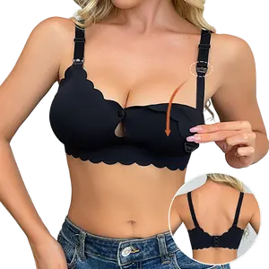 Seamless Nursing Bra for Women, Wireless Maternity Sleep Bralette with Adjustable Straps, Clip Down Breastfeeding Bra for Pregnancy & Nursing, Ideal for Pregnant Women & Breastfeeding Moms, Pregnancy Maternity Bra summerwins