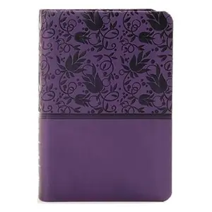 212 MAIN KJV Large Print Compact Reference Bible - Purple Leather Touch, Easy-to-Read Font, Portable, Convenient Design