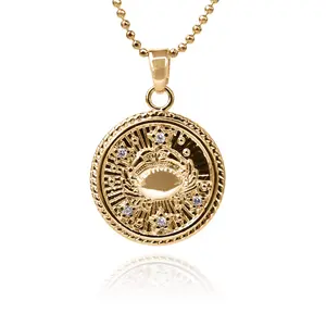 Cancer Zodiac Coin Necklace