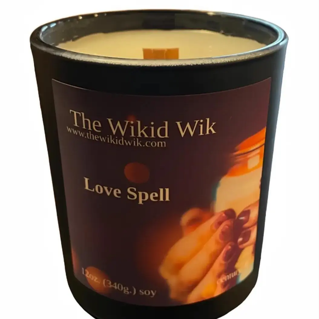 Love Spell -Scented Soy Candle (NEW)...Sweet, flirty, and irresistible — like a soft, romantic scent that lingers just enough.