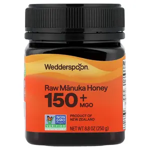 Wedderspoon Raw Manuka Honey, 150+ MGO, 8.8 oz (250 g)