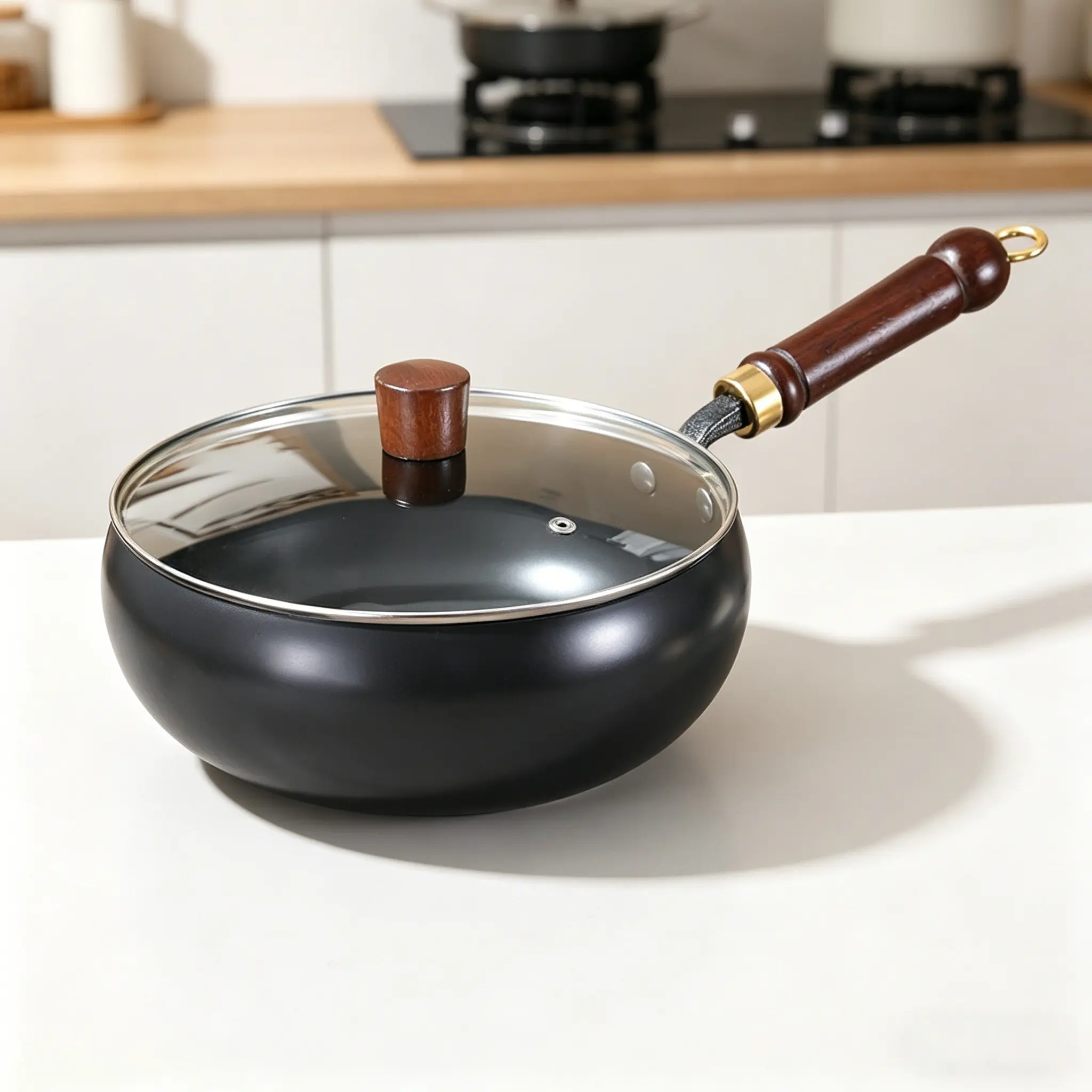 Thick uncoated iron pot, Japanese iron pan, cooking pan, cast iron skillet, Kitchen Pans, universal kitchen cookware suitable for gas and induction stoves