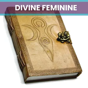 5" x 7" Goddess of Earth Embossed leather journal w/ latch