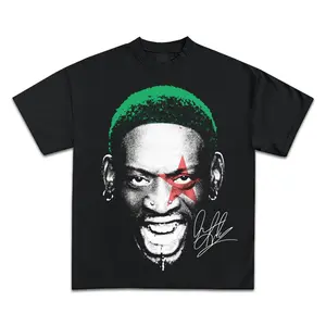 DENNIS RODMAN JUMBO SIGNATURE GRAPHIC T-SHIRT - STREETWEAR