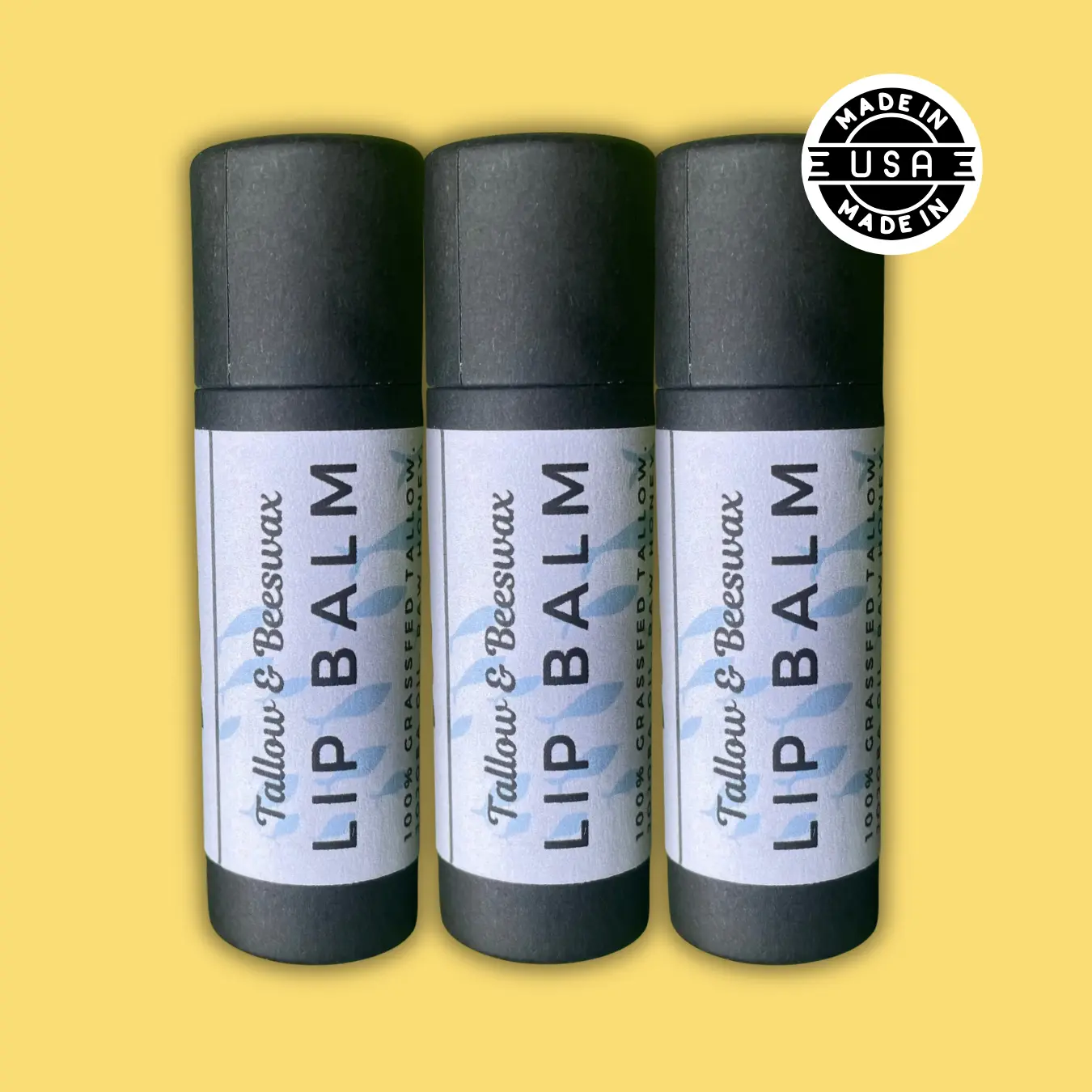 Tallow & Beeswax Lip Balm — Natural Lip Balm | No Petroleum | Clean Ingredients | Doo's Naturals