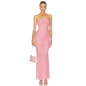 Bananhot Erica Dress in Rose Tan