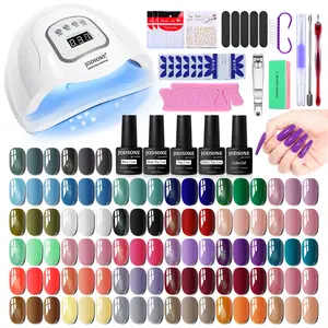 JODSONE Gel Nail Polish Kit with UV Light 32 Colors Gel Polish Nail Kit Soak Off Gel Nail Set Manicure Tools Nail Gel Kit Gifts for Women