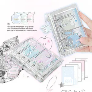 Stationery Hand Ledger M5 Pocket Binder Notebook Mini Twill Loose-leaf Notebook Binder Diary Hand Account Book School