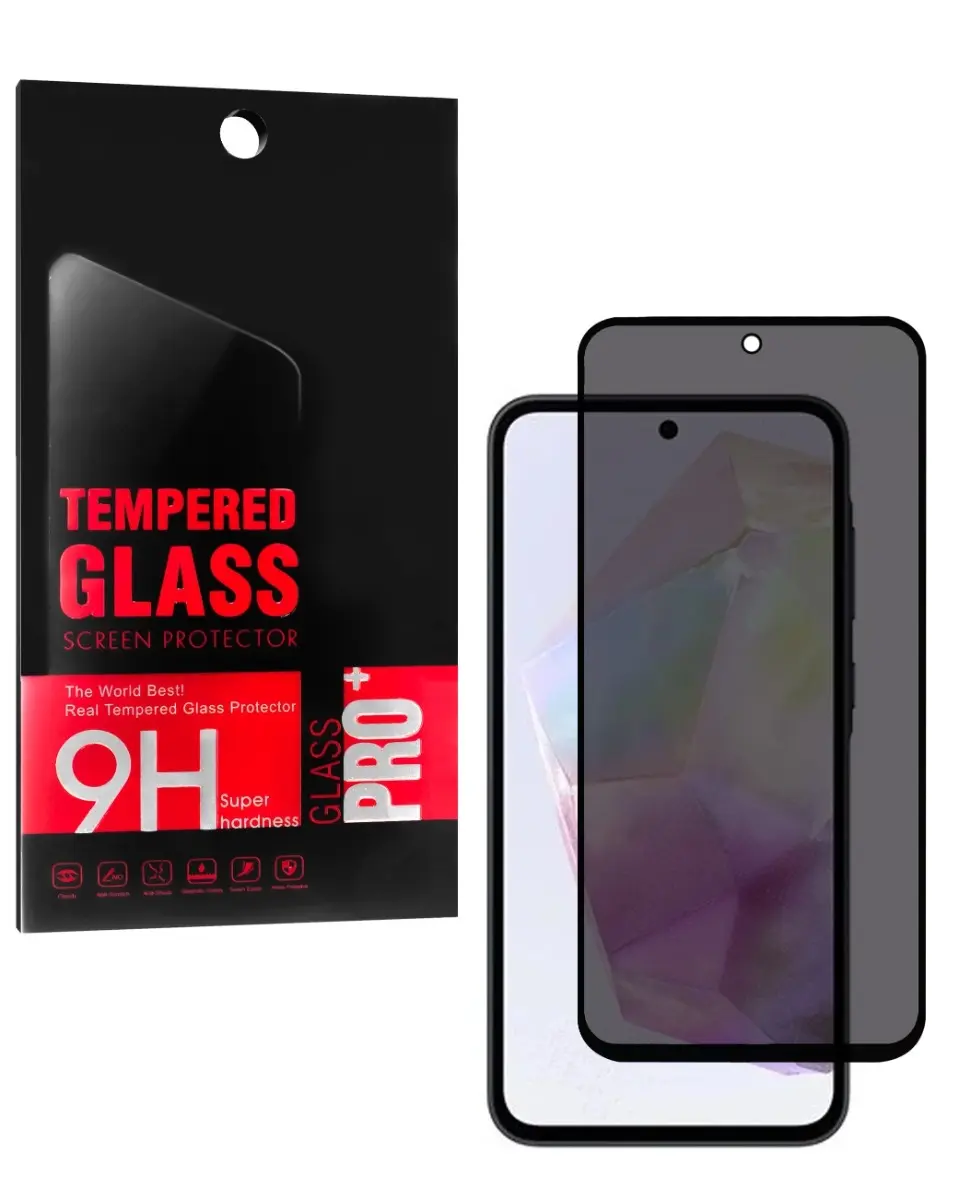 Privacy Screen Protector for Galaxy A35 5G (A356 2024) 2.5D Anti-Spy Tempered Glass Case Friendly