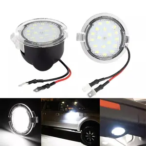 2pcs LED Pathway Lighting CANBUS Under Side Mirror Puddle Light for Ford Taurus Expedition Edge F150 Flex Raptor SVT Explorer For Lincoln LS MKX Navigator MKT MKS MKZ For Mercury Sable , Replace OEM part# 3F1Z-13B375-AA