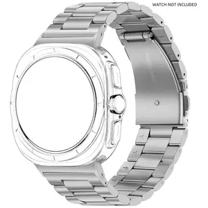 Durable Stainless Steel Replacement Strap for Samsung Galaxy Watch Ultra 47mm Smart Watch, Men & Women Metal Bracelet Accessory